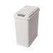 Belca made in Japan waste basket p super 20L capacity 20 liter width 20.6× depth 33.8× height 38.9cm light gray stone eyes style cover attaching dust 