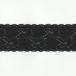  стрейч кружевное полотно черный ширина 63mm нейлон полиуретан / cut продажа ручная работа DIY рукоделие для аксессуары ткань одиночный товар гонки [post]