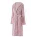  купальный халат пижама фланель женский розовый . вода сверкает симпатичный Night одежда легкий передний открытие длинный рукав .. добрый .. дезодорация выход 