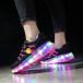 LED свет обувь детский ролик skate колесо обувь многофункциональный деформация обувь casual спорт обувь 
