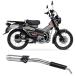  Moriwaki 01810-D21X4-00 (HONDA:CT125 '23-24/25-)Full Exhaust MONSTER SUS Hunter Cub . префектура засвидетельствование движение по общественным дорогам разрешено полный глушитель выхлопа Monstar MORIWAKI