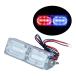534640 LEDツインストロボマーカー レッド|ブルー 12V 24V共用|トラック用品 カー用品 トラック 高輝度 LED ストロボライト フラッシュ 明るい 点滅 電飾 JET
