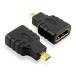 MicroHDMI to HDMI �Ѵ������ץ� ����-�᥹ Ver1.3 1080p���ݡ���