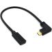Type-C �����P�[�u�� 30cm L�� usb-c ���� 90�x USB C �I�X-���X �����R�[�h 5A�}���[�d usb-c �ϊ� �^�C�vC�I�X - ���X�����P�[�u��