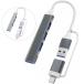 [ бесплатная доставка ]Type C USB3.0 to USB3.0 ступица 4 порт USB3.0 автобус энергия тонкий легкий compact высокая скорость данные пересылка 5Gbps 8cm кабель USB Type C ступица 