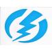 Electric Sticker электрический наклейка-логотип большой голубой H 11 X W 14cm