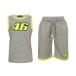 YAMAHA VR46 барен Tino * Rossi Kids SUMMER SET верх и низ в комплекте 8-9Years CLASSIC GREY