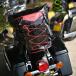  параллель импортные товары Harley 40~65L. большая вместимость водонепроницаемый мотоцикл сумка sissy bar touring kya задние фонари подставка рюкзак Wing Gold 