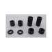 poshu лицо M12 универсальный aluminium цвет черный t=1mm 2PCS 100112-06