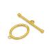 [1 piece sale ] catch 18 gold yellow gold oval type man teru1 set stop stick 24.0mm stop wheel 18.0mm bar ring Class pl parts precious metal 