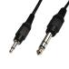  аудио изменение кабель 3.5mm монофонический Mini штекер ( мужской ) - 6.3mm стерео стандарт штекер ( мужской ) 1m VM-MS6-1m