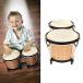  Bongo Mini ребенок * для начинающих овчина Africa n барабан комплект долговечность ключ имеется Jean be барабан Kids подарок подарок ударный инструмент музыкальные инструменты 