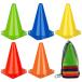 Jessfar цветные конусы 15 шт. комплект 8cm / 18cm / 23cm футбол кукуруза Mini мягкий PE производства долговечность превосходит Mini кукуруза тренировка 