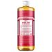 1本 Dr.Bronner's ドクターブロナー マジックソープ RO ローズ 946mL  顔ボディ用洗浄料