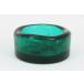 BODA ErikHoglund Eric ho gran ash tray / glass objet d'art Circle 7cm emerald green 