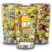 MARKUSA Insulated Tumbler Stainless Steel Simpsons Tea Vacuum Mug Coffee Travel Cup Bottle 20 Oz Tumblers Gifts For Father's Mother's Day Birthday Chr