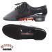  leather ball-room dancing shoes enamel Dance shoes original leather lady's men's race up cord attaching gloss lustre heel attaching ventilation flexibility 