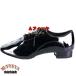  Dance shoes leather low heel 2.5cm ball-room dancing shoes Jazz shoes enamel original leather men's race up slit sole four season circulation 