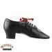  ball-room dancing shoes 27.5cm original leather Dance shoes men's Latin heel 4.5cm standard split race up ..