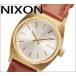 (レビューを書いて5年保証) 時計 ニクソン レディース (A509-1976) ライトゴールド×ブラウンレザー
