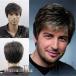  men's wig full wig for man person wool ... part hand .. middle and old age . year .. for Short ike men wig 