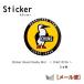 CHUMS �`�����X Sticker Round Booby Bird CH62-0156 ���{�� �X�e�b�J�[