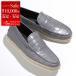 TODS Tod's espadrille XXM66B0BM40COR men's leather Logo crocodile type pushed . slip-on shoes flat shoes shoes B414/COR