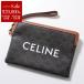 CELINE Celine клатч 10J502FES.04LU 10J502BZQ.04LU мужской маленький сумка Trio mf кожа парусина с ремешком Logo принт сумка Tan