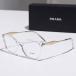 PRADA Prada очки VPR 02Z женский бабочка type прозрачный рама очки очки Logo I одежда модные очки без линз 2AZ-1O1