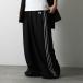 Y-3wa стул Lee брюки RAW EDGE 3 STRIPES WIDE PANTS low край 3 полоса s широкий брюки KF1192 мужской cut off Logo BLACK