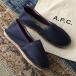 APC A.P.C. A.P.C. эспадрильи COHRT M53003 женский хлопок парусина туфли без застежки Flat 1cm обувь обувь IAK/DARK-NAVY