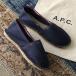 APC A.P.C. A.P.C. эспадрильи COHRT M53003 мужской хлопок парусина туфли без застежки Flat 1cm обувь обувь IAK/DARK-NAVY