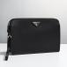 PRADA Prada клатч 2VF056 9Z2 мужской safia-no кожа сумка список let имеется ручная сумочка сумка F0002/NERO 2VF056_9Z2_F0002_V_OOI