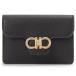 Ferragamo Ferragamo футляр для карточек женский черный 22 0963 785795 DOUBLE GANCIO