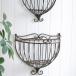  gardening miscellaneous goods hanging basket iron hanging lowering ornament iron antique classical * wall basket SET2 CG-GX-40-100