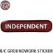 ǥڥǥ B/C ɥ ƥå INDEPENDENT B/C GROUNDWORK STICKER  ܡ RED :10.1cmX2.4cm