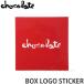 祳졼 ܥå ƥå CHOCOLATE BOX LOGO STICKER ܡ   顼:RED/WHITE :5cmX5cm