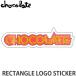 祳졼 쥯󥰥  ƥå CHOCOLATE RECTANGLE LOGO STICKER ܡ   RED/YEL/BLK / 13.8cmX3.5cm