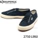 スペルガ SUPERGA 2750 LINU スニーカー 靴 シューズ キャンバス ユニセックス カジュアル セレブ ペアルック コーディネート カラー:NAVY