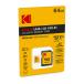 �y�l�R�|�X�֔z�����i�zKodak (�R�_�b�N)  microSD �}�C�N��SD 64GB UHS-I U1 V10 A1 Premium SD�A�_�v�^�[�t�� EKMSDM64GHC10K