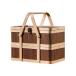  портативный пикник бамбук корзина снэки, хлеб, фрукты,2 слой Hori te- подарочная коробка 