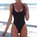  купальный костюм женский бикини One-piece solid цвет One-piece body type покрытие все в одном комбинезон бикини простой дизайн 