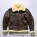 m-to пальто мутон жакет B3 "куртка пилота" кожаная куртка мех B-3 мутон жакет натуральная кожа "куртка пилота" натуральная кожа . старый style натуральная кожа кожа ягненка мужской защищающий от холода 