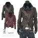 [ free shipping ] rider's jacket men's blur dyeing leather leather jacket single rider's jacket 