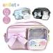  сумка на плечо Kids девочка ученик начальной школы легкий симпатичный compact Mini размер наклонный ...... прозрачный карман кошка узор anilet msj-511