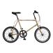  small wheel bike ( mini bicycle ) dark beige mini bicycle ANIMATO(ani mart ) SURFARAMA( Surf . llama ) 20 -inch Shimano 7 step shifting gears A-7