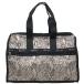  параллель импортные товары Le Sportsac сумка "Boston bag" 4318 1.~2.U275 CLASSIC PYTHON IVORY Classic питон слоновая кость 