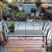  retro античный сад bench metal park bench наружный bench зеленый наружный шпаклевка .o мебель железный атмосферостойкий clover сборка простой Ben модный 