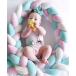 . return . prevention cushion 1m crib guard cotton braided pillow baby bumper bed bed protector Kids room interior 