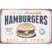  жестяная пластина табличка бесплатная доставка античный en Boss plate [Humburgers] America смешанные товары tin plate интерьер retro табличка рукоятка burger 